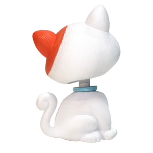 ตุ๊กตาแมวสีขาวส้มติดตั้งบนคอนโซลรถยนต์ ของตกแต่งน่ารักสำหรับคอนโซลรถยนต์ ของเล่นเรซิ่นสำหรับตกแต่งบ้านและสำนักงาน - Product Image 4