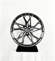 Nouvelle jante de course concave noire/grise/argentée à déport profond 18-24 6x139.7/6x130 5x120 en alliage d'aluminium forgé à rayons multiples 25mm