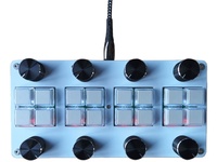 Controlador MIDI CC de 8 interruptores y 8 perillas con interfaz USB para software de hosteo de música en computadora