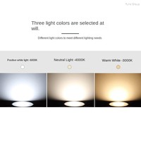 Spot LED circulaire perforé 6W 8W 12W pour installation au plafond, matériau aluminium, découpe 90mm, moderne, maison, bureau, IP65