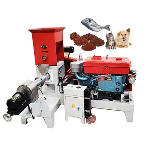 LIMA Feed Mill Equipements Extrudeuse d'alimentation pour poisson-chat à vis unique Mini machine à granulés d'alimentation pour poisson flottante diesel automatique Malaisie