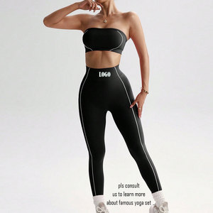 <span class=keywords><strong>Set</strong></span> Yoga Senza Cuciture Personalizzati, Completi Sportivi <span class=keywords><strong>Fitness</strong></span>, Leggings da Yoga e Pilates per Donna - Product Image 1