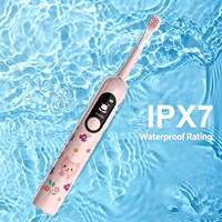 Brosse à dents électrique intelligente pour enfants, best-seller, avec écran LED et poils souples
