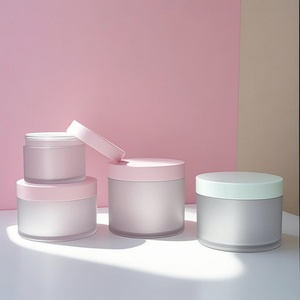 Stock 15g 30g 50g 80g 100g 120g 150g 200g 250g 300g Thick Wall PET Empty Face Cream Jar Custom Logo Body Scrub Container - Product Image 4