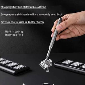25 in 1 Small <b>Screwdriver</b> Set Magnetic Tool Kit with Steel Bits Phillips+Torx+Flathead Screw Heads DIY Plastic Handle OEM - Product Image 4