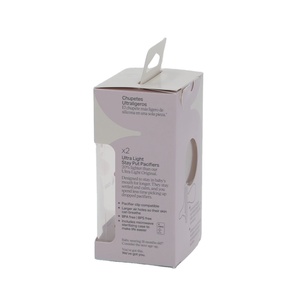 Boîte d'emballage <span class=keywords><strong>personnalisée</strong></span> en carton écologique et recyclable pour attaches-tétines, avec logo en relief, pour sucettes de bébé - Product Image 5