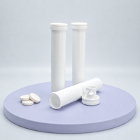 Tube de comprimés effervescents de vitamine C PP, tube en plastique pour comprimés de lait et chewing-gum avec bouchon déshydratant