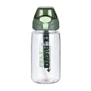 Made In China Outdoor Self-Driving 650Ml Plastic Water <b>Bottle</b> With <b>Straw</b> - Product Image 1