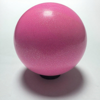 Ballon de gymnastique rythmique en PVC rouge/violet/doré, non pliable, pour entraînement élastique et équipement de fitness pour la santé et le massage