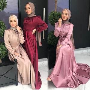 <span class=keywords><strong>Vestido</strong></span> Abaya L-29 Transpirable y Modesto, Largo hasta el Tobillo, <span class=keywords><strong>de</strong></span> Manga Larga, para Mujeres <span class=keywords><strong>Musulmanas</strong></span>, Estilo Dubái Turco, para Ramadán y Eid - Product Image 2