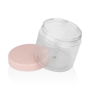 Bán Buôn Rỗng Nhựa Container 100G 150G 200G Tùy Chỉnh Công Suất Rõ Ràng Cơ Thể Vật Nuôi Bơ Mặt Kem <span class=keywords><strong>Jar</strong></span> Với Nắp Màu Hồng - Product Image 3
