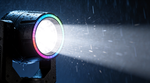 Faro mobile a testa mobile da 380W DMX512 RGBWA UV IP65 impermeabile per DJ, feste, matrimoni, concerti, club, retrò 6in1 COB LED StageLight + Laser - Product Image 5