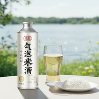 Vino de Arroz Híbrido Kingstar Miyuan, Cerveza Artesanal Espumosa, 4.1% de Alcohol, Sabor Agridulce a Hierbas y Especias, Lata/Botella de 1L, Color Claro