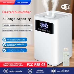 Heating Ultrasonic <b>Humidifier</b> 6L AC Powered Timing Function Home Bedroom Desktop Large Capacity - Product Image 4