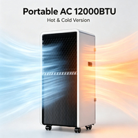 Climatiseur domestique portable transfrontalier 12000 BTU sans installation, double mode chauffage et refroidissement, facile à déplacer