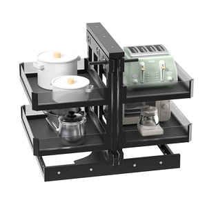 Bộ Góc Ma Thuật Giỏ Kéo Đựng Đồ Thông Dụng Bằng Thép Không Gỉ Cho Ngăn Kéo Tủ Bếp - Product Image 2