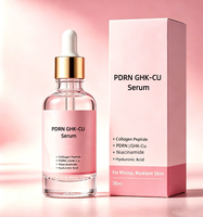 Sérum hydratant et rafraîchissant OEM/ODM GHK-CU PDRN 30ml, sérum pour le visage, raffermissant et nourrissant, aux peptides.
