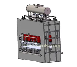 Gloednieuwe Spaanplaat Hot Press Machine Originele Bamboe Multiplex Maken Hete Pers Machine