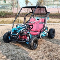 Karting pour enfants transfrontalier 168CC, moto tout-terrain 2 places à essence, quad de plage à quatre roues