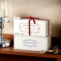 Boîte cadeau rectangulaire personnalisée de qualité alimentaire pour nougat, bonbons au lait, flocons de neige croustillants, dattes et bonbons au café, fabriquée en Chine