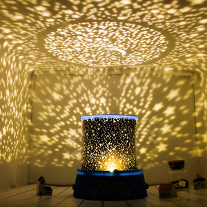 Luminária led romântica que muda de cor, decoração para quarto de crianças, céu estrelado, luz noturna, estrelas, lua, lâmpada de projeção - Product Image 2