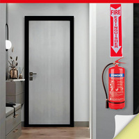 Autocollant d'étiquette d'extincteur de sécurité incendie en vinyle avec motif flèche, en PVC, 4x18 pouces, étanche, pour centres commerciaux
