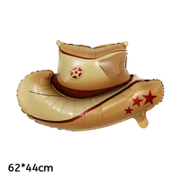 Nouveau Western Cowboy Feuille Ballon chapeau chaussures cheval Botte En Forme De Ballon Fête D'anniversaire Décoration Fournitures Ballon Mexique Jouets