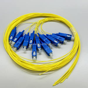 Cables de Fibra Óptica Simplex LSZH con Conectores SC, Certificación CE, RoHS y FCC, Baja Pérdida de Inserción, Revestimiento Amarillo - Product Image 1
