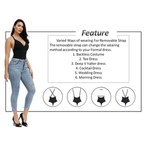 5XL HEXIN Deep V Body Body Shaper donna senza schienale perizoma senza soluzione di continuità <span class=keywords><strong>Push</strong></span> <span class=keywords><strong>up</strong></span> vita Trainer dimagrante corsetto - Product Image 5