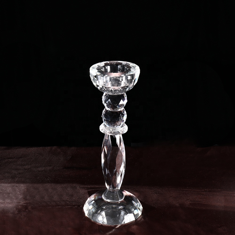 MH-Z163 одиночный маленький стеклянный подсвечник для украшения дома