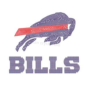 Yeni Buffalo faturaları futbol Rhinestones transferi Bling düzeltme faturaları futbol yapay elmas Transfer tatoo giysi için - Product Image 5