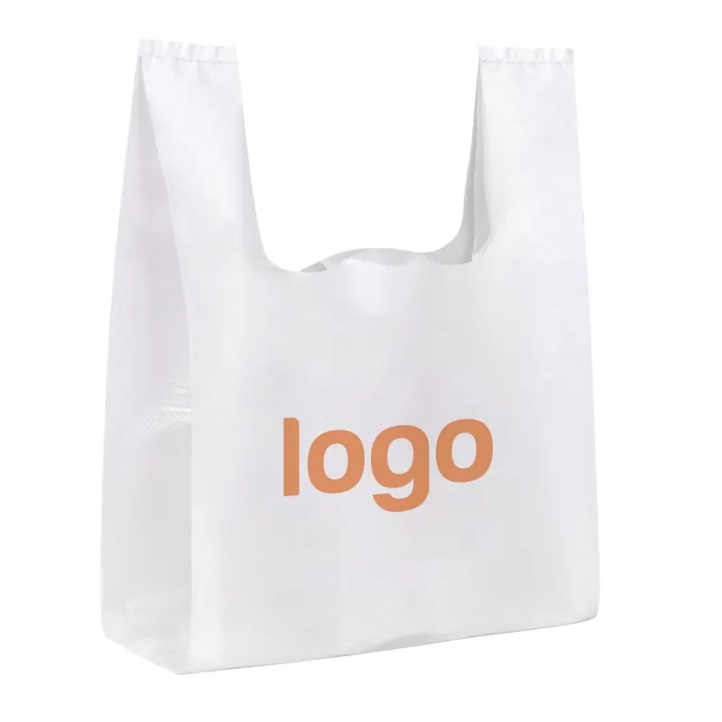Kalee plastik dapat terurai pembawa rompi plastik tas belanja mudah terurai tas belanja 10 galon