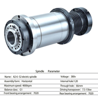 Suku Cadang Mesin Bubut CNC Presisi Tinggi A2-5 BT30/BT40 5000rpm Motor Spindle Penggerak Sabuk untuk Pembubutan