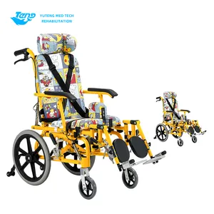 Novo Design Reclinável Leve Roda Cadeira Dobrável Paralisia Cerebral Manual Cadeira Crianças/Criança