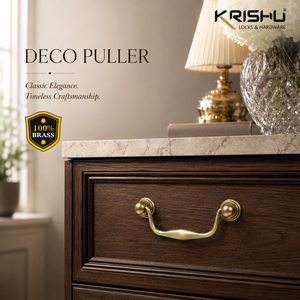 DECO Puller Cabinet Handle Premium Solid Brass Furniture Handle for Drawer <b>Wardrobe</b> Cupboard Kitchen Cabinet <b>Hardware</b> - Product Image 3