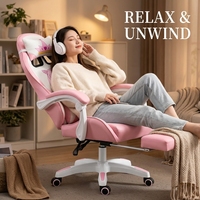 AOR Chaise de bureau e-sport ergonomique à hauteur réglable, avec design Anime Anchor mignon, appui-tête et soutien lombaire à thème dessin animé, vente en gros usine