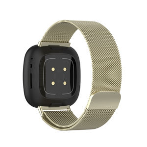 Correa de <span class=keywords><strong>Reloj</strong></span> de Malla Metálica de Acero Inoxidable Milanesa Eraysun, Nueva Llegada, para <span class=keywords><strong>Reloj</strong></span> <span class=keywords><strong>Fitbit</strong></span> Versa 3/Sense - Product Image 4