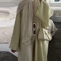 Nouvelle Abaya musulmane pour femme, Robe Cardigan Jalabiya, Robes arabes du Ramadan, Abayas modestes Maroc Dubaï, Kaftan Islam Vestidos