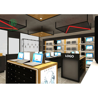 Conception de décoration de magasin d'ordinateurs, d'ordinateurs portables et d'ordinateurs électroniques en bois personnalisés Pioneer