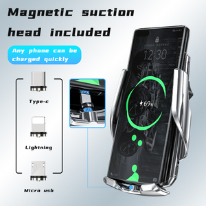 Producto de Moda: Cargador Inalámbrico para Auto de 10W con Sensor Táctil Infrarrojo, Soporte para Celular - Product Image 6