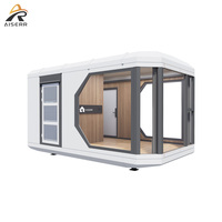 Maison conteneur préfabriquée détachable de luxe Cabine modulaire intégrée pour villa Capsule Maison préfabriquée