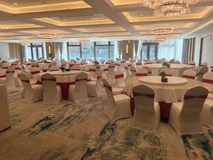 Tappeto di fabbrica personalizzato di alta qualità camere d'albergo sala riunioni sala banchetti in lana di nylon in fibra di bambù viscosa tappeto fatto a mano - Product Image 4