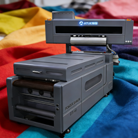 Mesin Printer DTF Murah Baru 60cm A1 untuk Cetak Kain Kaos, Printer Inkjet Epson Otomatis untuk Wallpaper