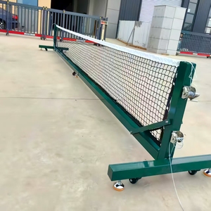 Custom professionale da competizione in polietilene resistente zincato tubo in lega di alluminio comodo ruote Pickleball netto - Product Image 3