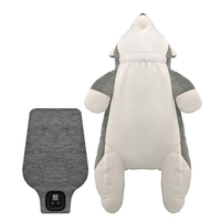 Coussin chauffant électrique USB Jouet en peluche mignon pour chien, avec 3 contrôles de température et de temps, peluche chauffante pour le confort