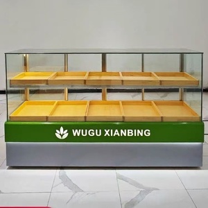 <span class=keywords><strong>Vitrine</strong></span> de présentation sur mesure pour boulangerie, pâtisserie, café, chocolaterie, <span class=keywords><strong>comptoir</strong></span> de présentation de gâteaux de haute qualité - Product Image 5