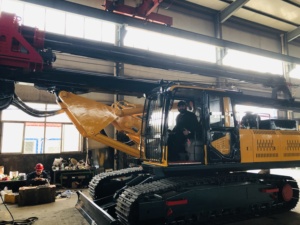 درابزين مشروع الطاقة الشمسية 20 م LR80 يستخدم شاحنة دوارة مثبتة على سائق كومة بالة حفر - Product Image 6