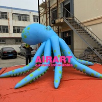 Décoration de scène géante dj tentacule de poulpe gonflable tentacule de méduse de poulpe gonflable à vendre