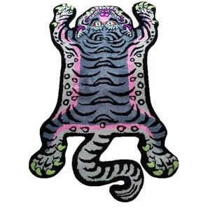 <span class=keywords><strong>Tapis</strong></span> moderne et cool à motif abstrait de <span class=keywords><strong>tigre</strong></span> extraterrestre, antidérapant et anti-taches, pour la décoration de la chambre d'un adolescent, du dortoir ou du salon - Product Image 4