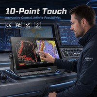 Moniteur marin 12.115.6 18.5 21.5 pouces IP67 entièrement étanche 1500 nits pour bateau de pêche, yacht, OEM ODM